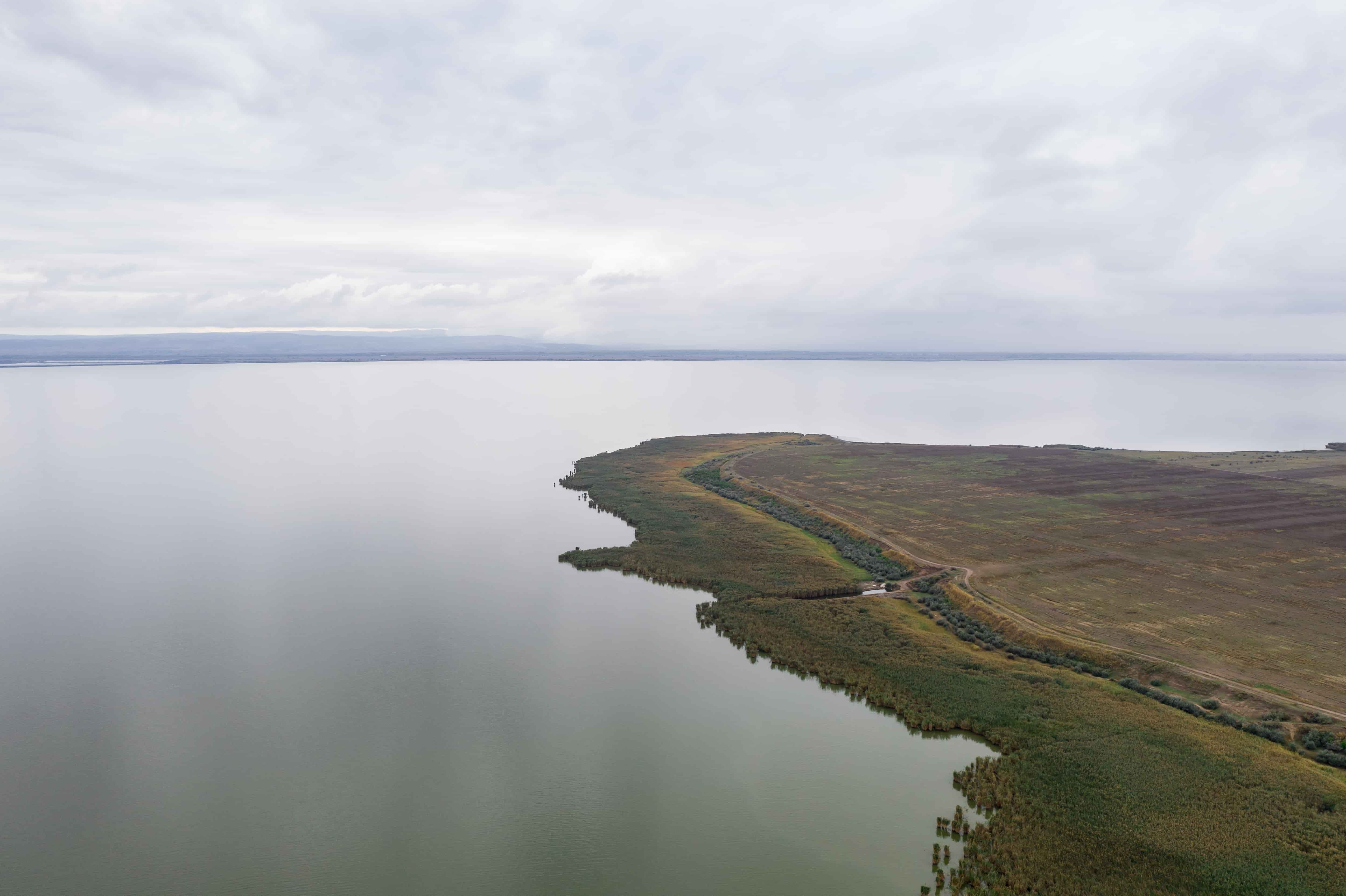 Куйбышевское водохранилище с высоты